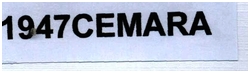 Trademark 1947 CEMARA