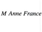 Trademark M ANNE FRANCE