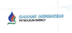 Trademark GANANI INDONESIA PETROLEUM ENERGI + LOGO