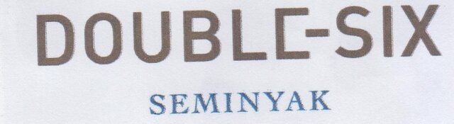 Trademark DOUBLE SIX SEMINYAK