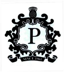 Trademark Logo P SINCE 1961