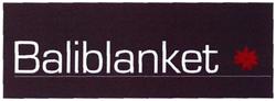 Trademark BALIBLANKET