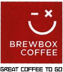 Trademark BREWBOX COFFEE, GREAT COFFEE TO GO + LOGO