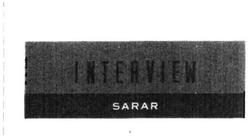 Trademark SARAR INTERVIEW