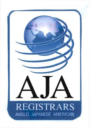 Trademark AJA REGISTRARS + Logo