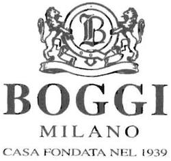 Trademark B BOGGI MILANO CASA FONDATA NEL 1939