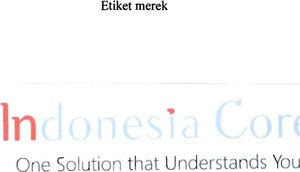 Trademark INDONESIA CORE