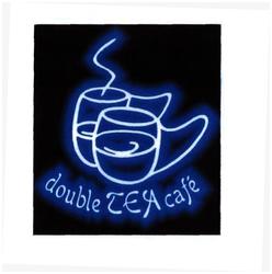 Trademark DOUBLE TEA CAFE + Logo