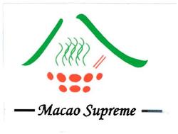 Trademark MACAO SUPREME + LOGO