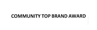 Trademark COMMUNITY TOP BRAND AWARD