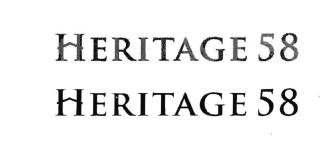 Trademark HERITAGE 58