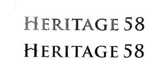 Trademark HERITAGE 58