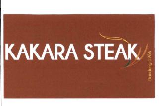 Trademark KAKARA STEAK + LOGO