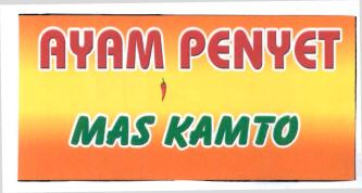 Trademark AYAM PENYET MAS KAMTO