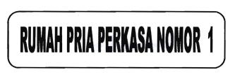 Trademark RUMAH PRIA PERKASA NOMOR 1