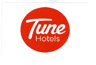 Trademark "Tune hotel s + Logo"