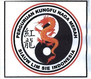 Trademark PERGURUAN KUNGFU NAGA MERAH SIAUW LIM SIE INDONESIA + TULISAN KANJI DIBACA HUNG LUNG