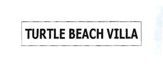 Trademark TURTLE BEACH VILLA