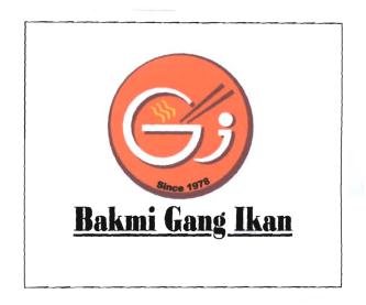 Trademark BAKMI GANG IKAN + Logo Gi