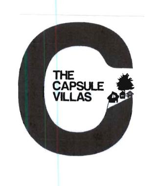 Trademark THE CAPSULE VILLAS + Logo