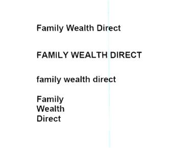 Trademark FAMILY WEALTH DIRECT
