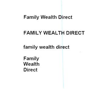 Trademark FAMILY WEALTH DIRECT