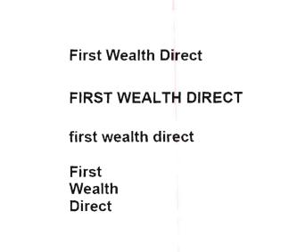 Trademark FIRST WEALTH DIRECT