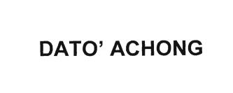 Trademark DATO' ACHONG