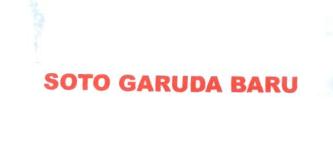 Trademark SOTO GARUDA BARU