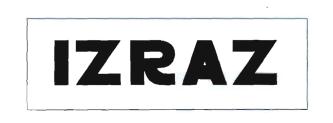 Trademark IZRAZ