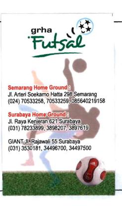 Trademark GRHA FUTSAL + LOGO