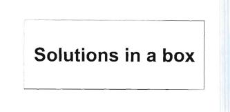 Trademark SOLUTIONS IN A BOX