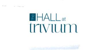 Trademark THE HALL AT TRIVIUM & GAMBAR