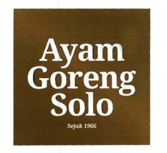 Trademark AYAM GORENG SOLO SEJAK 1966 + LUKISAN