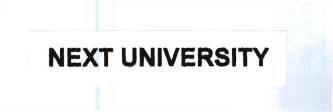 Trademark NEXT UNIVERSITY