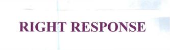 Trademark RIGHT RESPONSE