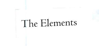 Trademark THE ELEMENTS