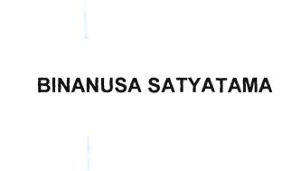Trademark BINANUSA SATYATAMA