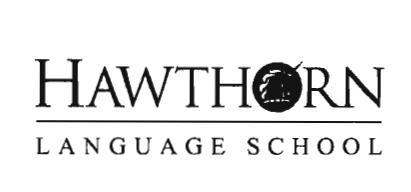 Trademark HAWTHORN LANGUAGE SCHOOL & Logo