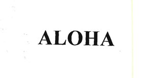 Trademark ALOHA