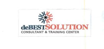 Trademark DEBESTSOLUTION CONSULTANT & TRAINING CENTER