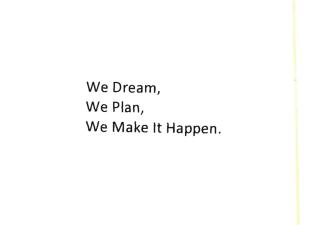 Trademark VVe Dream, We Plan, We Make It Happen