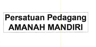 Trademark PERSATUAN PEDAGANG AMANAH MANDIRI