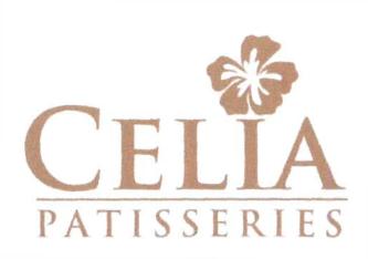 Trademark CELIA PATISSERIES + logo