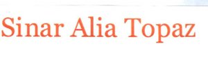 Trademark SINAR ALIA TOPAZ
