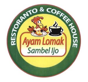 Trademark AYAM LOMAK SAMBEL IJO RESTORANTO & COFFEE HOUSE + LOGO