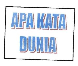 Trademark APA KATA DUNIA