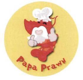 Trademark PAPA PRAWN + lukisan