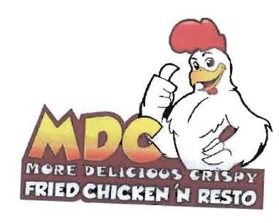 Trademark MDC MORE DELICIOUS CRISPY LOGO AYAM