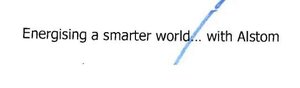 Trademark Energising a smarter world ... with Alstom